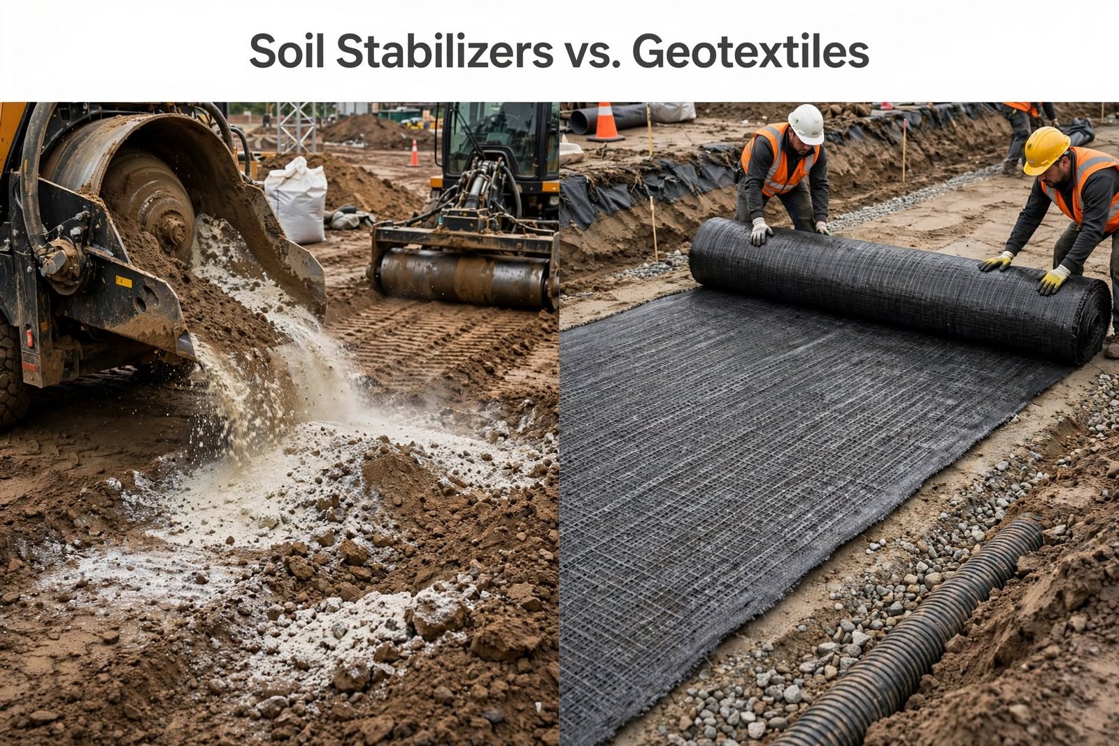 Soil Stabilizers vs. Geotextiles